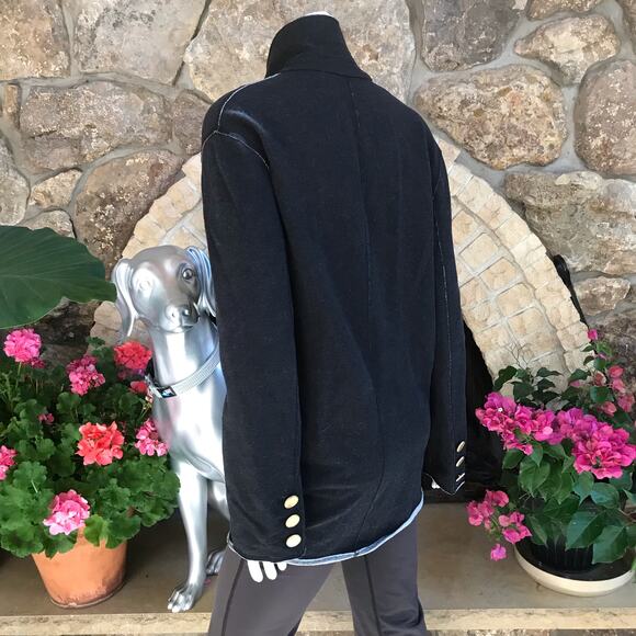 Rachel Rachel Roy Fleece Lined 2 Button Black Jacket Women's Size Small - Picture 4 of 7